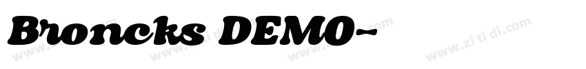 Broncks DEMO字体转换